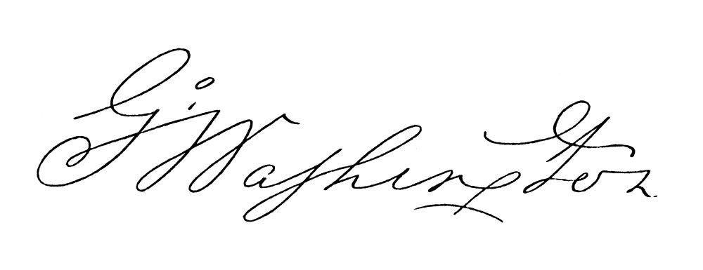 ジョージ ワシントンのサイン Amazon.com: George Washington N(1732-1799) First President Of The