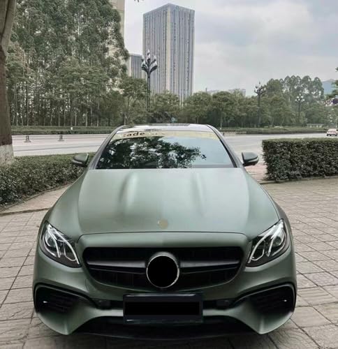 Image of WISDOM Olive Green Vinyl Car Wrap Air Release, Self Adhesive, Vehicle wrap Sheet for Automotive Bike DIY Exterior Interior Decoration (Olive Green, 20 Inch X 4 Feet)