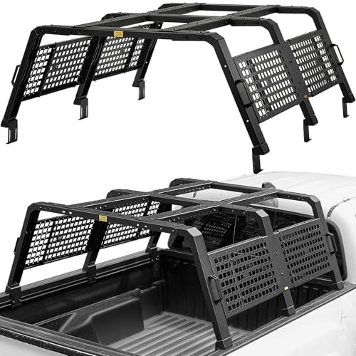 JOYTUTUS Mid-Size Truck Bed Rack Adjustable Overland Rack...