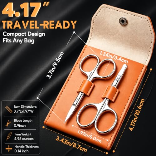 Professional Nose Hair & Eyebrow Scissors - image 3