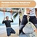 HiSnug Climbing Hangboard - Rock Climbing Finger Trainer, Wooden Hangboard Fingerboard for Grip Strength, Lightweight Portable Grip Board for Beginners & Professionals, 1pc