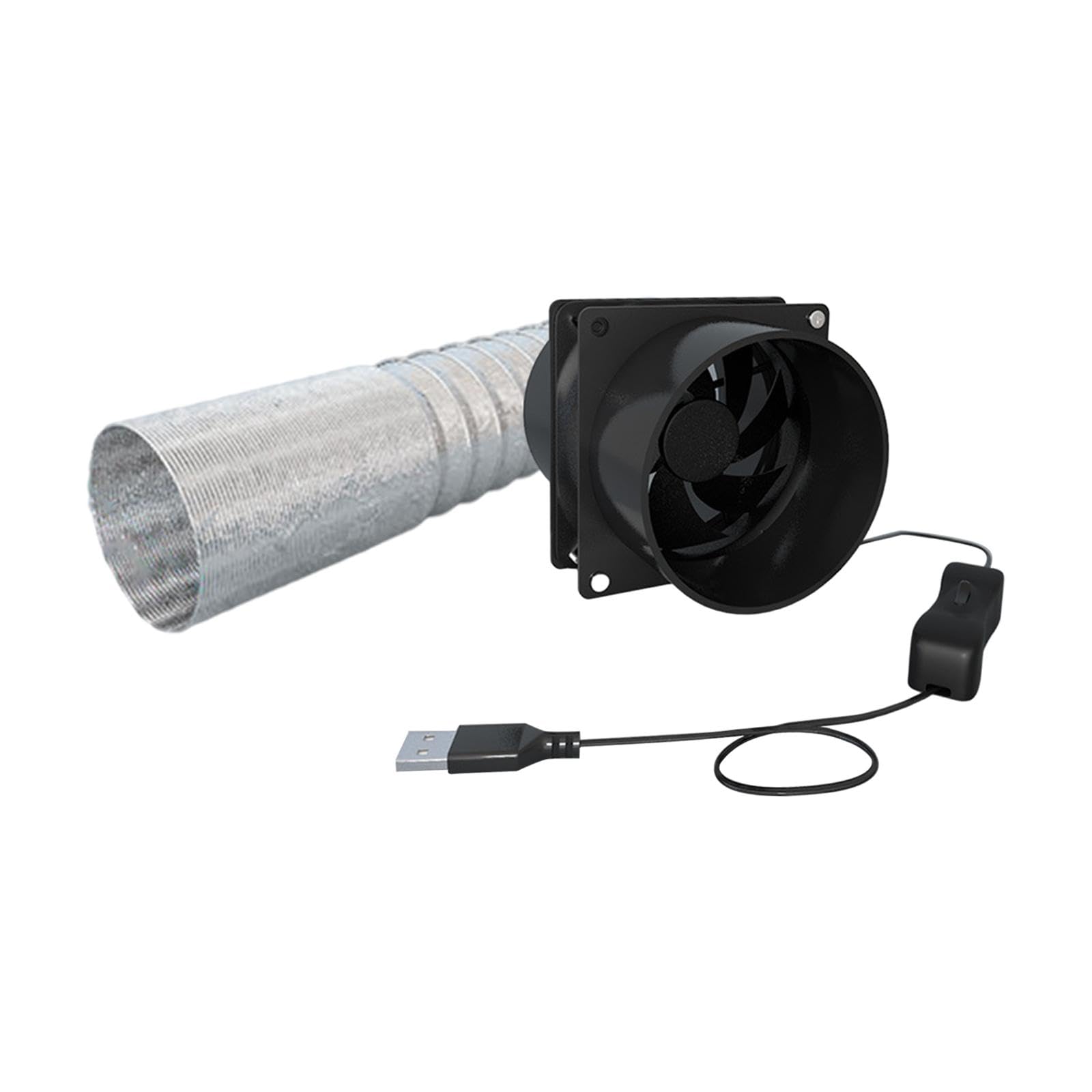 Sharplace Abluftventilator - Tragbarer Lüfter Für Fenster Mit Sicherheitsrohr