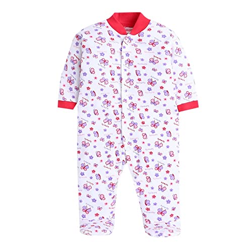 Image of DADDY - G 100% Cotton Baby Rompers Pack of 3 | Newborn Baby Sleepsuit | Full Sleeve Jumpsuit | Baby Night Suit | Infant Bodysuit for Boys & Girls | Soft Breathable Clothing