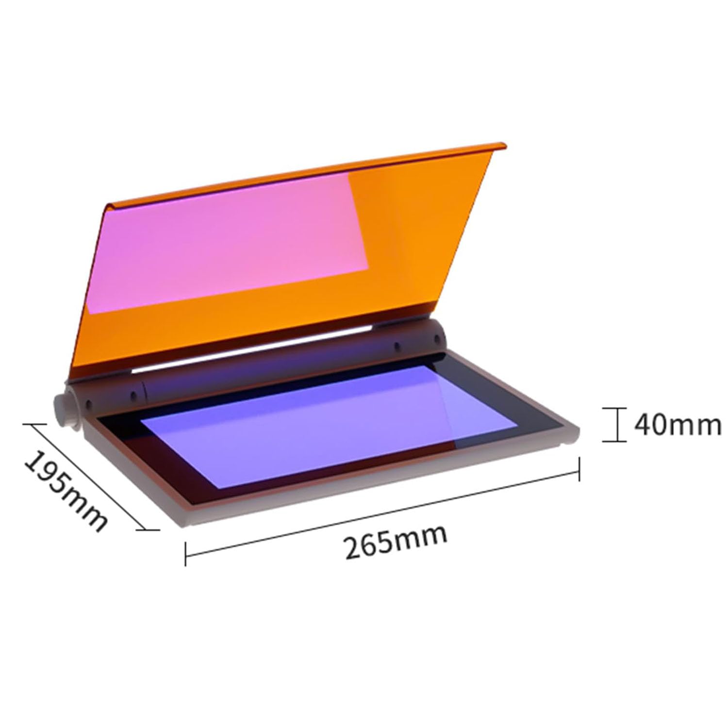 Transiluminador LED azul 470 nm, cortador de gel con luz azul, proyector UV para proteínas y ácidos nucleicos, longitud de onda máxima 470 nm, para visualización de electroforesis en gel y corte de ge