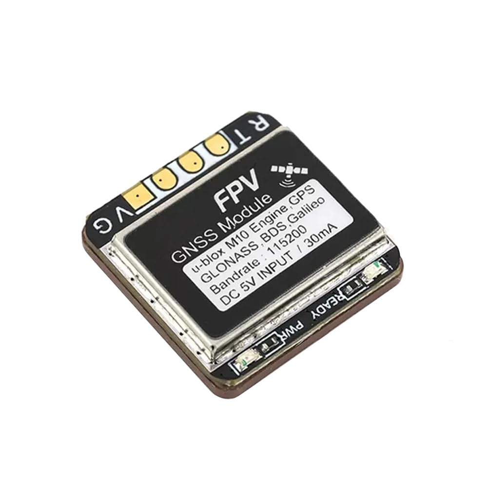 Module GNSS Mini M10 GPS UBX NMEA Double Protocole 10Hz avec Antenne en Céramique Intégrée pour Avion RC FPV Longue Portée