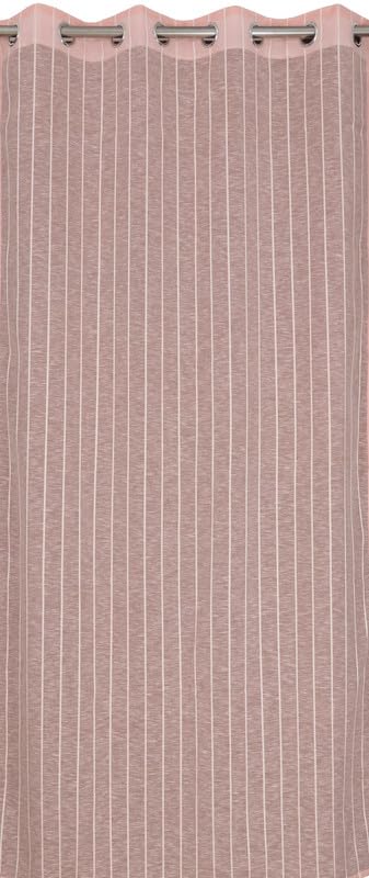 Image of Exporthub Sheer Linen Cotton Curtains for Long Door 8 Feet Set of 2, Pink - Light Filtering Breathable Fabric Drapes for Living Room & Bedroom (EHSPR051 84)