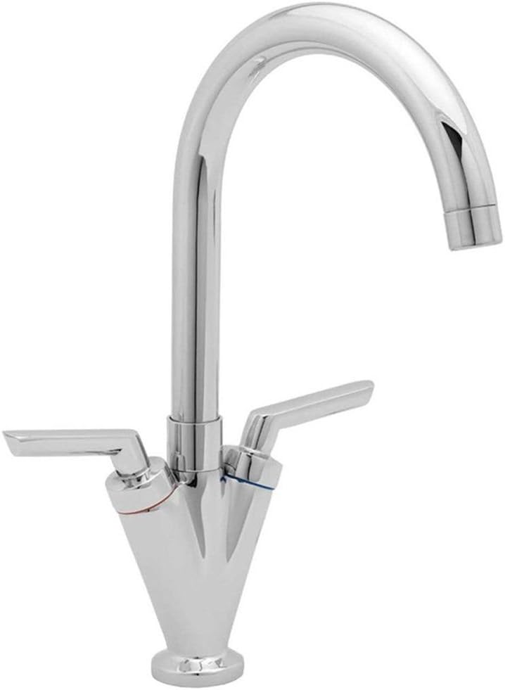 ATORRE® Modern Dual Lever Chrome Kitchen Sink Bathroom Basin Mixer Tap