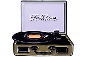 Taylor Swift Pin, Music Album Vinyl Record Player Enamel Lapel Pin Folklore...