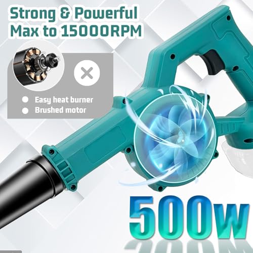 Cordless Leaf Blower Vacuum Combo with 2 Batteries - Image 2