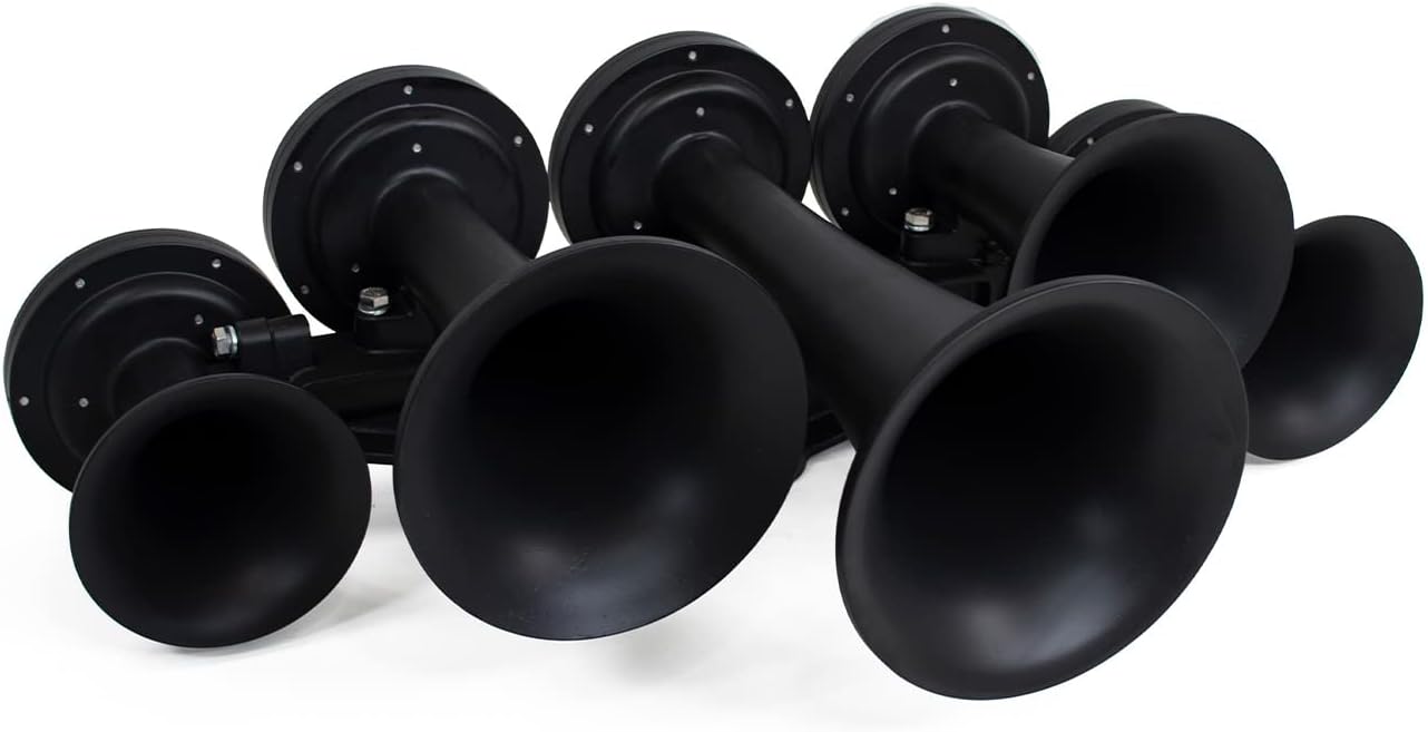 Amazon Nathan AirChime K5LA (K5 ローマウントアメリカン) ホーンのみ トランペット5個 本物の機関車ホーン 149 実際のdB ホーン