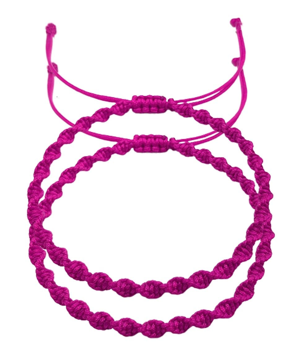 New Look Handmade Thread Nazar Dhaga Bracelet Adjustable Wristband Bracelet Friendship Band for Women Girls Men & Boys - 100% Skin Friendly (Set Of 2Pc, Rani) (B0BGC8WV9P) Amazon Price History, Amazon Price Tracker