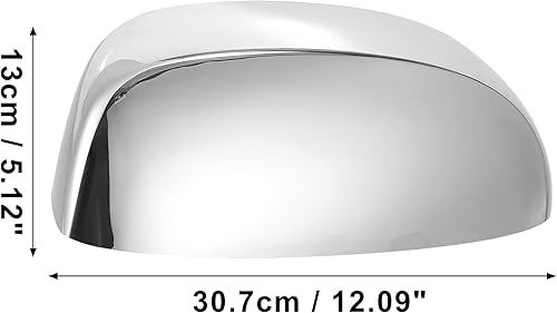 Miniatura 3 de X AUTOHAUX 2 piezas de repuesto de tapa de espejo superior cromadas para Silverado Sierra 1500+2500+3500HD 2007-2013 Tahoe Suburban Avalanche
