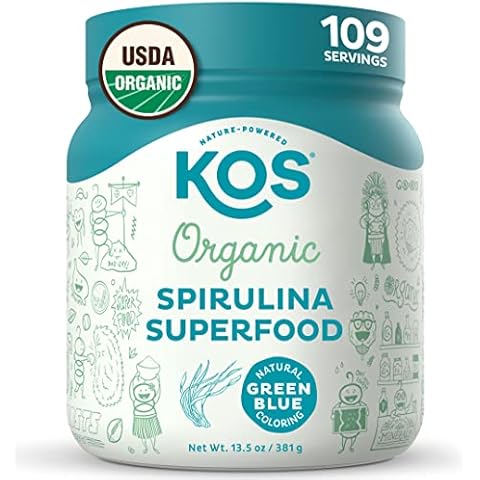 KOS USDA Organic Spirulina Powder Cover