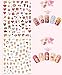 Valentine's Day Nail Stickers 3D Heart Nail Decals Valentine Nail Art Stickers Sexy Lips Love Kiss Angel Baby Heart Designs Nail Sticker Self-Adhesive Nail Decorations for Women Kids Girls(12 Sheets)