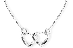 Sterling Silver Entwined Hearts Necklace: A Symbol of Love for Your Sweetheart
