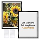 MXJSUA DIY Diamond Painting Frames for 30x30,30x40,40x80cm, Custom Diamond Art Painting Frames 5 Meters Strip Tape Suitable for Any Size of Diamond Art Painting Kits