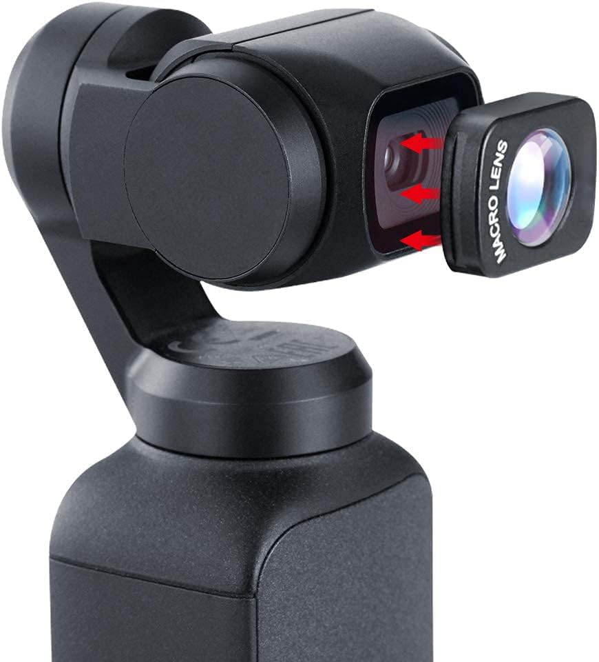 HAFOKO OP-6 OSMO Pocket Super Lens 10Xper Macro Lens compatible for Osmo Pocket Magnetic Structure Design Macro Lenses Osmo Pocket Camera Handheld Gimbal Stabilizer Accessories