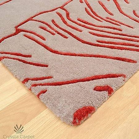 Image of Soft Pure Woolen Modern Collection Tufted Carpet for Living Room,Bedroom'Kitchen and Hall (11 X 15) Feet