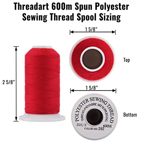 Hilo de coser poliéster multiusos ThreadArt 600m 50S/3 miniatura 2