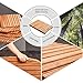 BAOTEDSL Natural Anti-Slip Bamboo Bath Mat,Durable Rectangular Wooden Bath Mat,Bathroom Solid Wood Floor Mat,Bamboo Duckboard Bath Mat,Water Resistant Shower Mat,Bathtub Mats,30x30cm