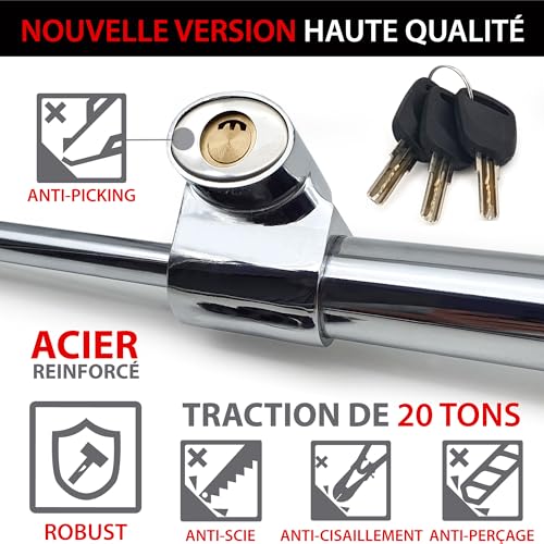 Bloque volant efficace et dissuasif pour eviter les effractions de voiture - 4
