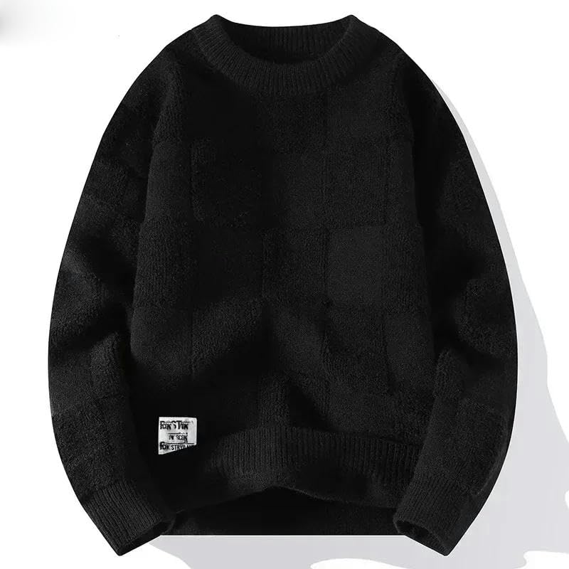 Pull Harajuku homme en tricot pour éviter le froid avec un look streetwear hip-hop vintage