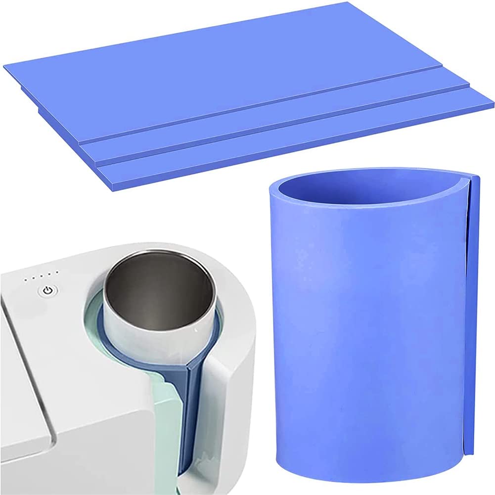 CTRLZS 3 Pcs Sublimation Tumbler Wrap Silicone Sheets with Mug Press Bundle Accessories and Mug Press Sublimation Machine