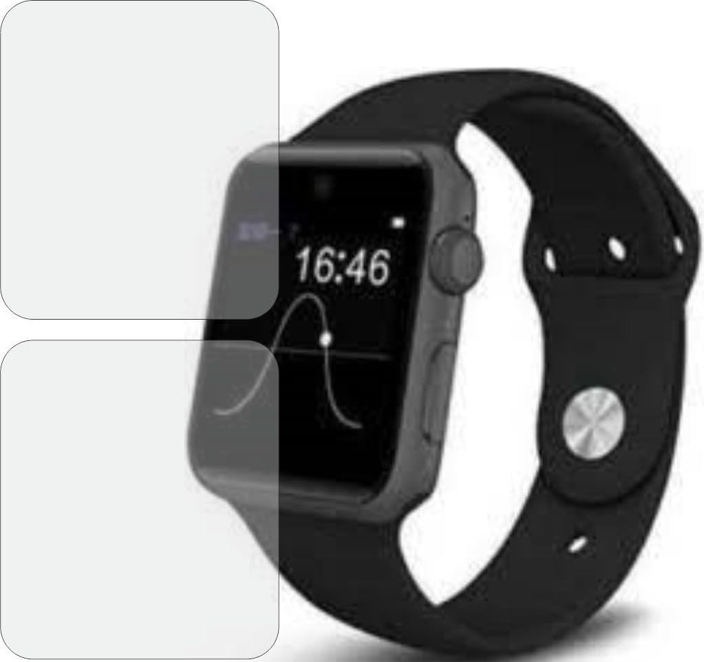 MOBLING Screen Protector Compatible With Lastpoint 4G Smartwatch, Edge to Edge Full Coverage Hydrogel TPU Fiber Screen Guard not a Tempered Glass (Pack of 2)