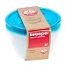 Produktbild keeeper Frischhaltedosenset 4-teilig, 4 x 1,75 l, Ø 19,5 x 9 cm, Fredo Fresh, Blau Transparent