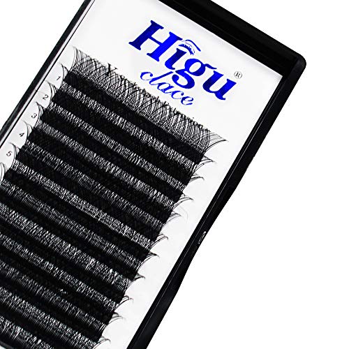 Volume Lash Extensions Y Shape 0.07mm D Curl 9mm Rapid Blooming Eyelash Extensions|C/D Curl Single Mix Length 8-15mm|（0.07-D-9mm）