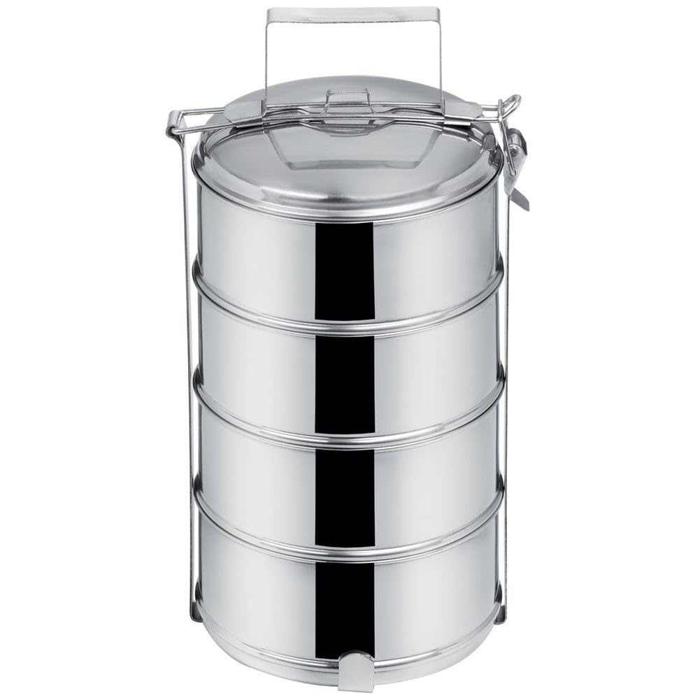 orion group Contenitore portatile per alimenti multiuso da campeggio, contenitore termico a 4 livelli, 4 x 1,3 l