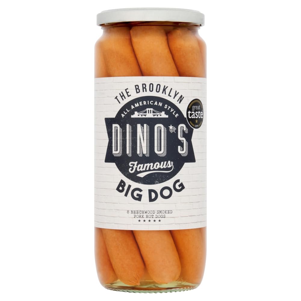 Famous Brooklyn Big Dogs, 8 Hot Dogs, 25.5 oz Jar (Pack of 1)