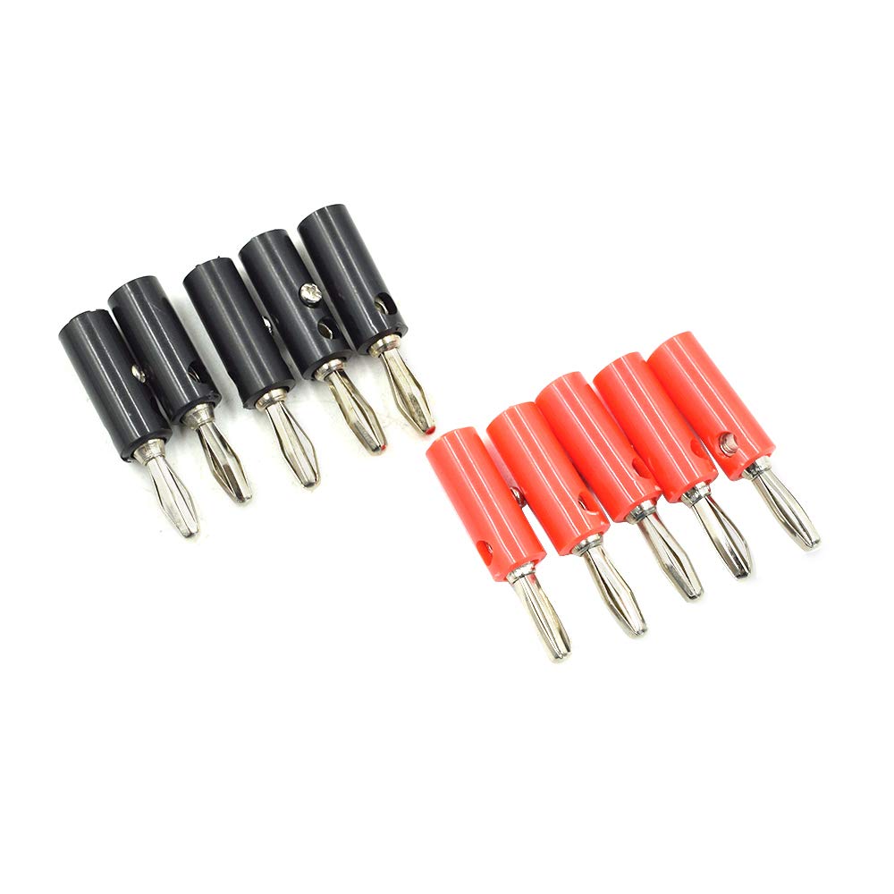 2 Fiches Banane 4 Mm Noires - Lot De 2, Connexion 1:3, Ouvert Pour Photo