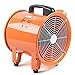 Futchoy 12"/300mm Tragbar Baulüfter, Lüfter Bauventilator, 370W Axialventilator, EX Baulüfter Axialgebläse Baugebläse Turbogebläse mit Griff für Fabriken Keller, Geräuscharm 69 dB