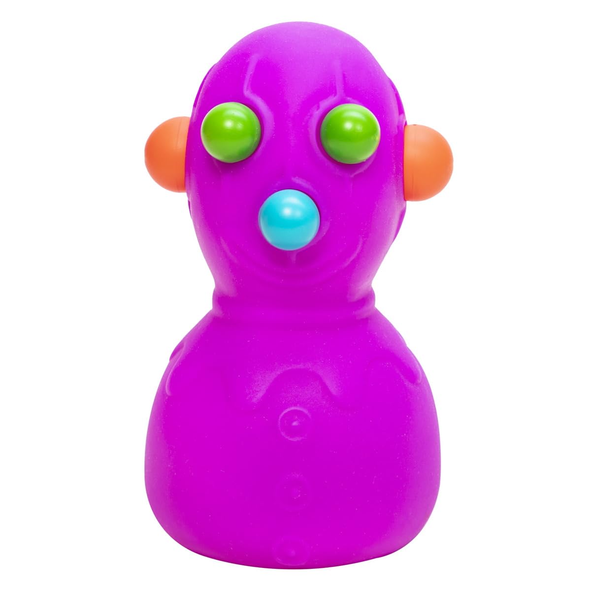Schylling NeeDoh Panic Pete - Sensory Squeeze Toy - Popping Eyes, Ears & Nose - 4" Tall - Color May Vary (Pack of 1)