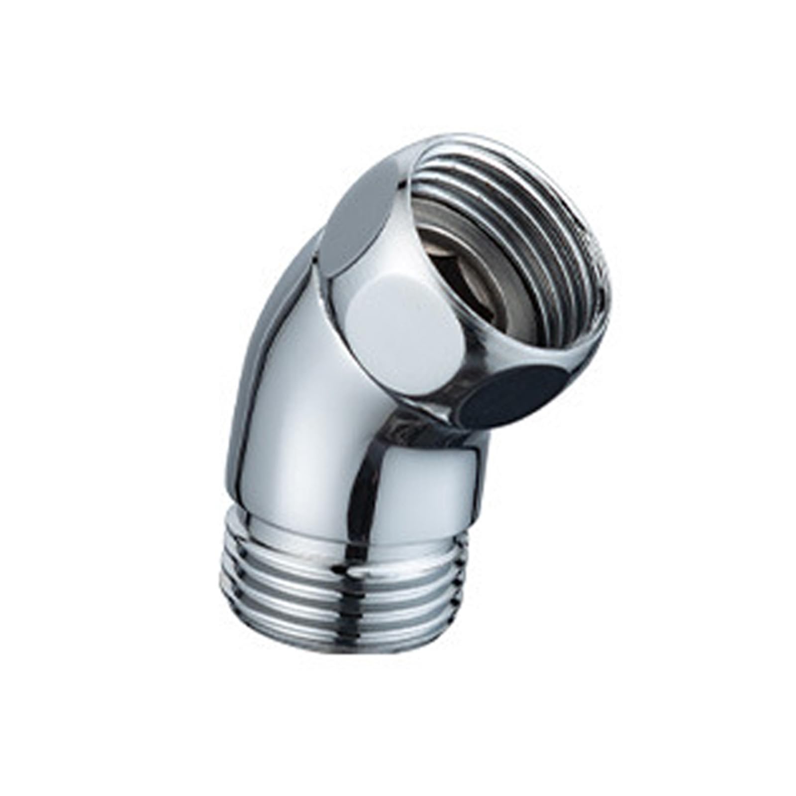 Adaptateur coudé 45 degrés pour douche anti-corrosion chrome