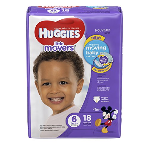 Huggies Little Movers Diapers - Size 6-18 ct