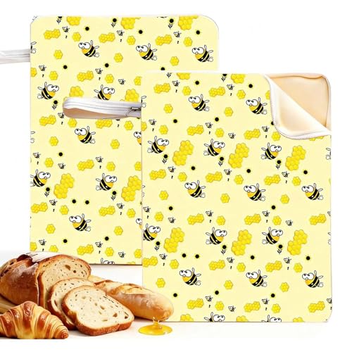 Sacs de conservation à cire d'abeille lavables pour la cuisine