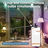 VARICART Smart Bulb B22 Alexa Light Bulbs, 8W Bluetooth Smart Bulb Bayonet Cool White 6000K, RGB Dimmable Color Changing 16 Million, Work with Alexa and Echo, App Control, No Hub Required, 2Packs - Image 6