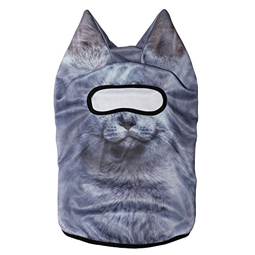 Image of WTACTFUL 3D Animal Ears Balaclava, Breathable Face Mask for Halloween