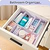 Vtopmart 25 PCS Plastic Drawer Organizers Set, 4-Size Versatile Bathroom and Vanity Drawer Organizer Trays, Storage Bins for Makeup, Bedroom, Kitchen Gadgets Utensils and Office #4