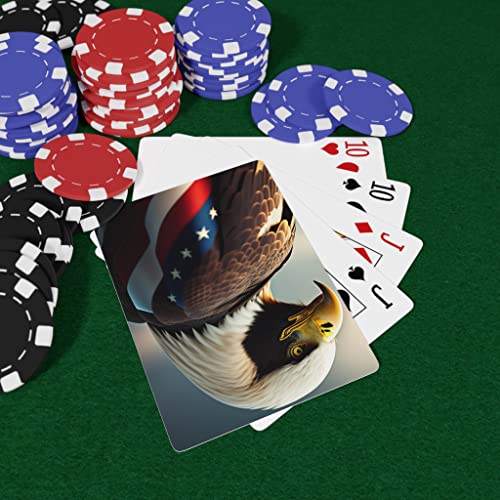 Naipes Poker Águila Americana Patriótica miniatura 3