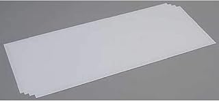 Evergreen 9104 Polystyrene Sheet 200 x 530 x 0.75 mm Pack of 4 White
