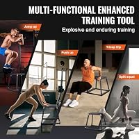 VEVOR 3-teilige Plyometrische Sprungboxen, 305/458/609 mm Plyometric Box Schwarz, Rutschfestes Fitness-Übungs-Step-Up-Box-Set für Heim-Fitness-Training, Konditions-Krafttraining, Jump Training Tragbar – Ansicht 5