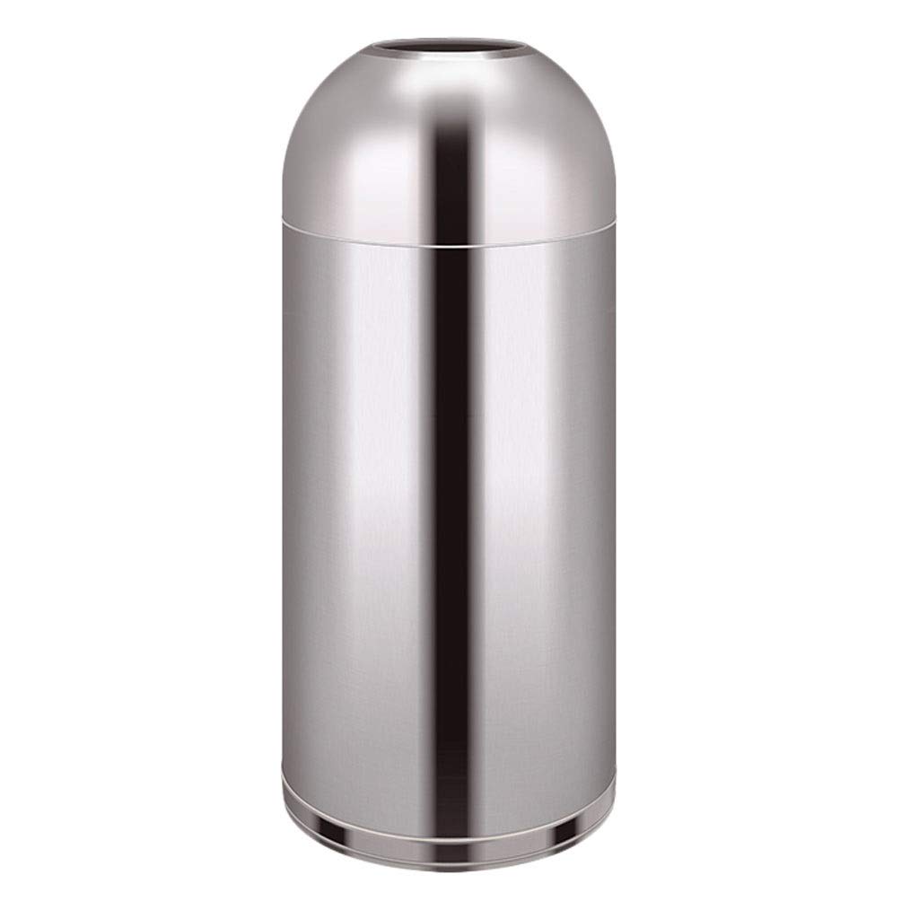 Poubelle 45L en acier inoxydable idéale pour l'accueil de votre hôtel