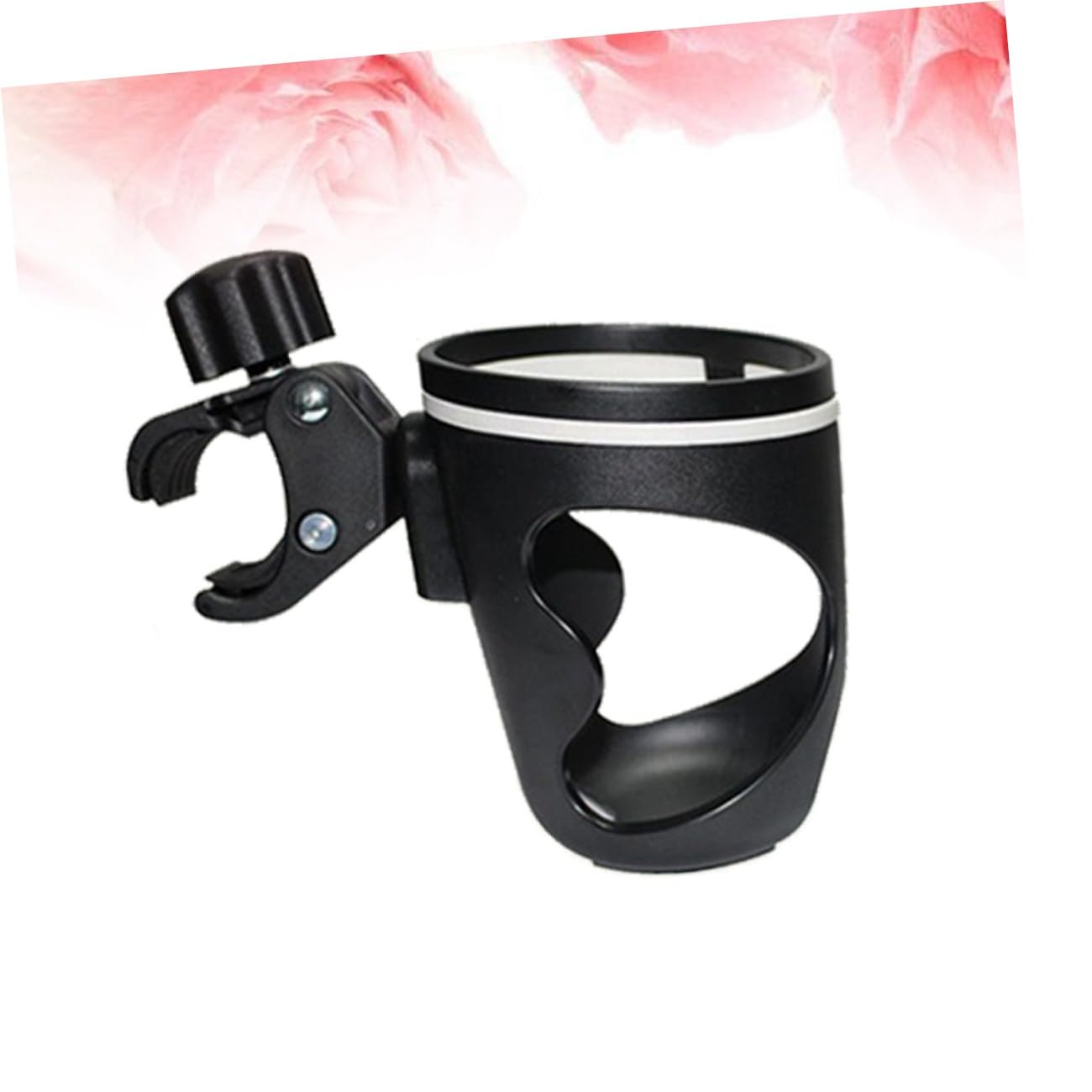 Porte-gobelet pour Poussette en Plastique Abs Support Antidéversement, Simple à Installer, Compatible Bouteilles D'eau et Biberons pour Garçon et Filles