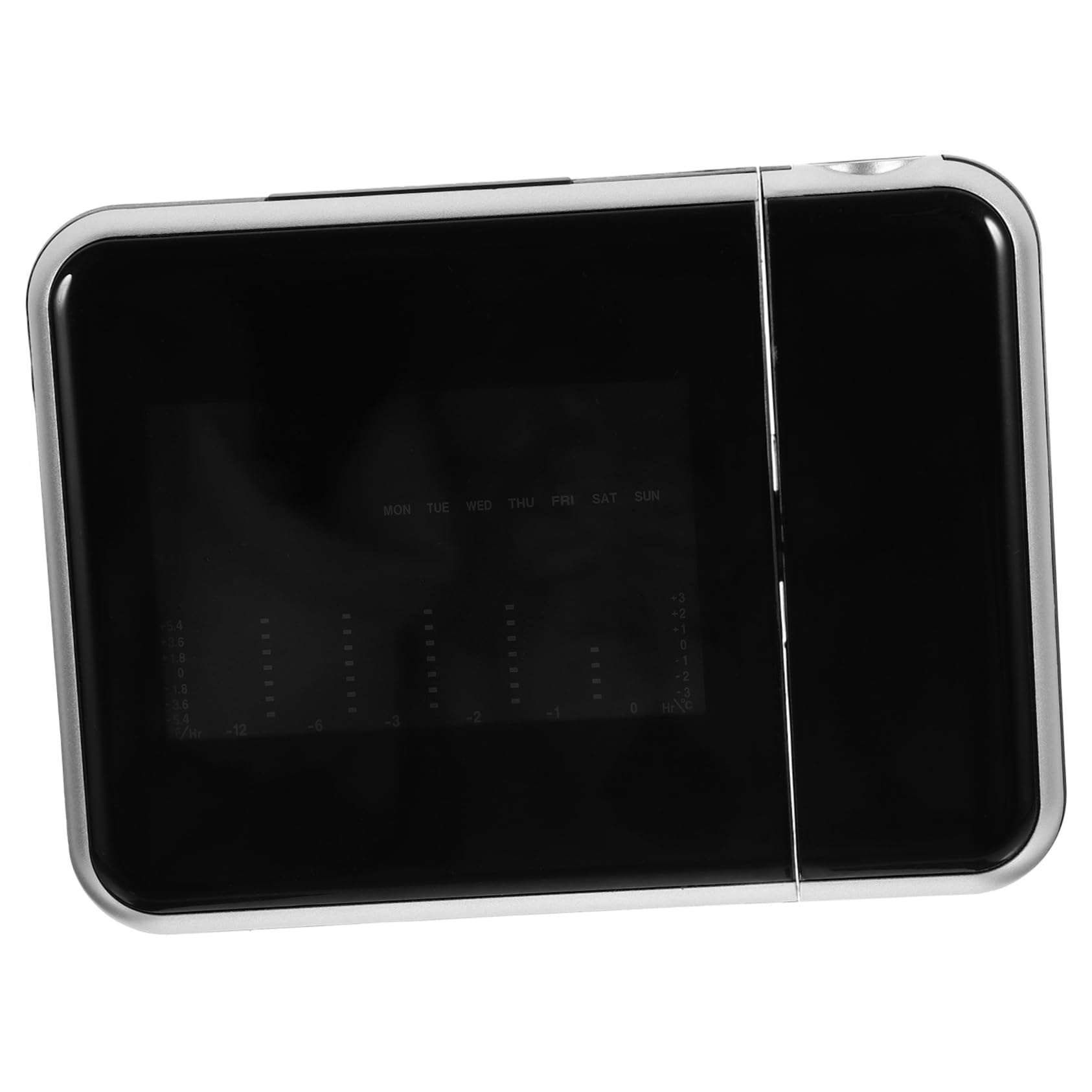 HOOTNEE Led Projection Alarm Clock with Snooze Function USB Charging Hour Display Modern Design for Bedrooms Projection Angle Battery Operated Random Style