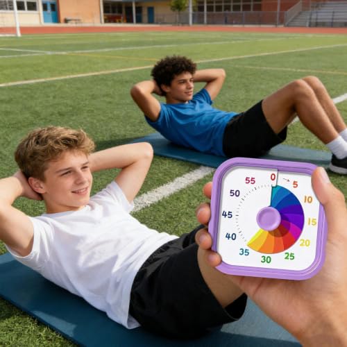 Visual Timer con disco arcoíris para ayudar a los niños a concentrarse 3
