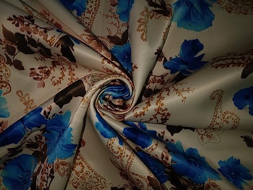 100% Cotton Satin Floral Print 58