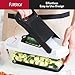 Fullstar Mandoline Slicer for Kitchen - Vegetable Chopper, Onion Potato Food Veggie Fruit Slicer and Cutter with Container, Kitchen Gadgets & Accessories, Home Essentials (3-in-1, White)